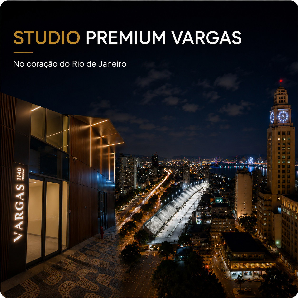 Vista ampla do Studio Premium Rio