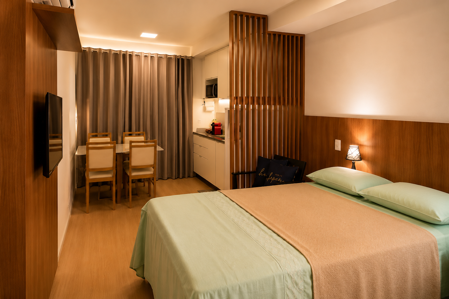 Ambiente integrado do Studio Premium Rio
